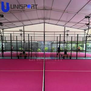 Usine <span class=keywords><strong>WPT</strong></span> OEM ODM : Fournisseur direct de terrains de padel panoramiques en verre haute résistance de 12 mm avec gazon synthétique et éclairage LED. - Product Image 1