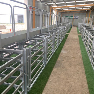 Shuairunxin Usine En Gros Portable Galvanisé 12 FT 4 Rails En Vrac Corral Métal Cheval Stable Bétail Clôture Bétail Panneau - Product Image 5