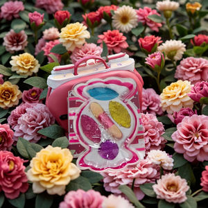 Tournesol coquille coeur bonbons <span class=keywords><strong>papillon</strong></span> fraise en forme de plastique semblant <span class=keywords><strong>maquillage</strong></span> ensemble pour enfants CPC certifié couleur boîte emballée - Product Image 3