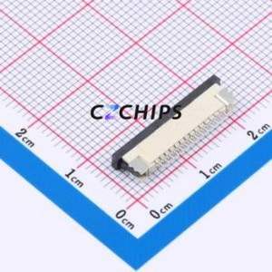 FPC-1.0AS-14PWCR-H25 FFC/FPC Connector SMD,P=1mm,Horizontal Mount Connector Drawer Type Top Contact 14P 1mm - Product Image 2