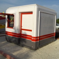 Kiosque léger en fibre de verre SAFTER MARINE 270x270xh240 – Polyvalent pour extérieur, entrepôt, cuisine, maison préfabriquée, salle à manger, parc, stand de restauration rapide