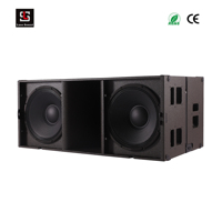 Double subwoofer 18 "KS28L Active pa Speaker System Sonido Profesional 1000W High Power Punchy Subwoofer Box pour DJ
