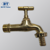 Robinet d'eau chaude haute température en alliage, buse à eau bouillante rapide, surface polie, extérieur antigel, épaissi, 3/4" 1/2"