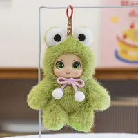 Frozen Kawaii doux jouets en peluche vinyle visage pendentif lapin ours géant Panda cadeau pour les amateurs d'animaux unisexe 1/12 échelle