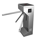 Tourniquet à trépied vertical AKT301 avec lecteur de carte, machine d'entrée à contrôle automatique