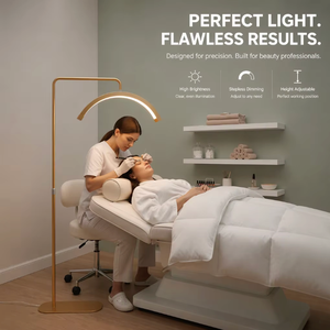 Lampe LED multifonctionnelle SY en cristal doré, lumière lunaire, demi-lune, pour manucure, lampes de sol pour esthéticiennes, lumière pour tatouage - Product Image 5