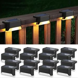 Lumières latérales de <span class=keywords><strong>piscine</strong></span> solaires lumières de pont LED extérieures pour escaliers étape clôture cour Patio chemin décor veilleuses - Product Image 2