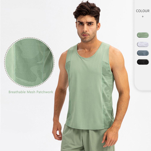 Joychuang Camiseta Deportiva Sin Mangas, Sublimada, Sin Costuras, de Secado Rápido, Transpirable, Ecológica, Anti-Pilling, de Spandex/Poliéster - Product Image 1
