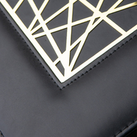 Ensemble brûleur de bakhoor arabe avec boîte de rangement en cuir noir de luxe, kit d'encens pour le Majlis des Émirats Arabes Unis, décoration de maison pour le Ramadan, vente en gros