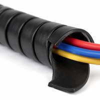 Gaine spirale colorée en PP pour protection de câbles, anti-vieillissement, ignifuge, pour gestion des fils et câbles