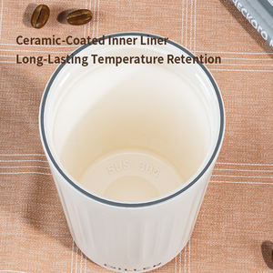 Gobelet isotherme en acier inoxydable avec revêtement <span class=keywords><strong>céramique</strong></span> DILLER 550 ml, anti-fuite, tasse à café <span class=keywords><strong>de</strong></span> voyage réutilisable, mug thermique - Product Image 2