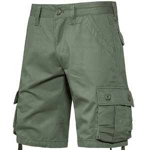 Pantalones Cortos Tácticos Casuales de Lona de Algodón para <span class=keywords><strong>Hombre</strong></span>, Pantalones Cargo Safari con Múltiples Bolsillos para Senderismo y Caza, Pantalones Cortos de Secado Rápido - Product Image 3
