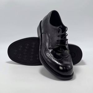 Retro Design Genuine Leather Goodyear Welt Lace-up Men's <b>Shoes</b> Genuine Leather Soles British Style Business <b>Height</b> <b>Increasing</b> - Product Image 4