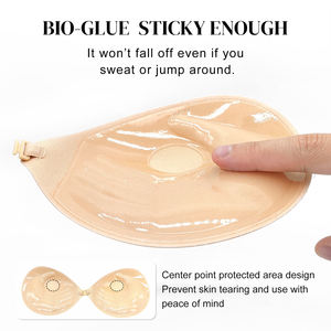 <span class=keywords><strong>Sujetador</strong></span> <span class=keywords><strong>Push</strong></span>-<span class=keywords><strong>Up</strong></span> con Forma de Palma en el Interior para Realzar el Escote, Colores Nude y Negro, Listo para Enviar desde EE. UU. - Product Image 3