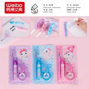 Weibo Correction Tape Pen Set 3in1 For School Office Use - Product Image 3