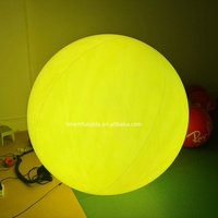 Ballon gonflable en PVC avec lumières LED, lampe lumineuse, fête en plein air, ballon gonflable