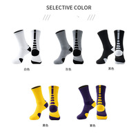 Chaussettes de sport respirantes douces de haute qualité, chaussettes de basket-ball athlétiques personnalisées avec coussinets en tissu éponge pour hommes