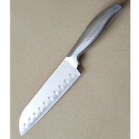 Couteau de cuisine de haute qualité et pas cher, couteau Santoku en acier inoxydable, couteau de chef 2020