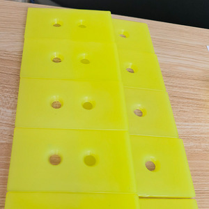 103 Polyurethane Pads Yellow Urethane <b>Rubber</b> Buffer <b>Blocks</b> For Shock Absorption Customizable Size - Product Image 2