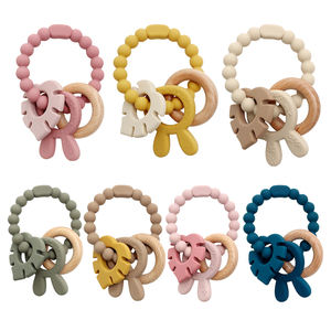 Nuevo Mordedor de Silicona con Forma de Conejito, Mordedor Masticable para Bebés, Fabricante OEM y ODM, Juguetes Sensoriales de Grado Alimenticio para la Dentición - Product Image 3