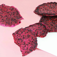 Premium Gedroogde Drakenvrucht 500g |   100% natuurlijke rode pitaya chips, zonder toegevoegde suiker, gezonde veganistische snack voor kinderen & volwassenen