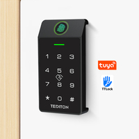 Serrure électronique de tiroir de bureau Tediton Tuya TTlock, application, empreinte digitale, RFID, code de mot de passe, accès numérique pour casier de gym