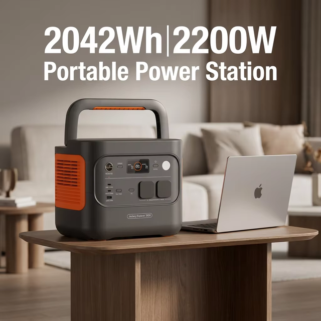 Hot Sale Jackery E2000 V2 Outdoor Power Supply 2000W MPPT LiFePO4 Battery Pure Sine Wave EU Standard