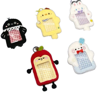 Usine En Gros Super Mignon Dessin Animé En Peluche Titulaire De La Carte Keying Kpop Mignon En Peluche 3 pouces Photo Titulaire Porte-clés Kpop Photo Carte Charme