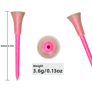 Soporte para Tees <span class=keywords><strong>de</strong></span> <span class=keywords><strong>Golf</strong></span> Irrompible, Ecológico y Ligero con Logotipo Personalizado, Tees <span class=keywords><strong>de</strong></span> <span class=keywords><strong>Golf</strong></span> <span class=keywords><strong>de</strong></span> Goma Duraderos para Clubes <span class=keywords><strong>de</strong></span> <span class=keywords><strong>Golf</strong></span>, Longitud 83 mm - Product Image 2