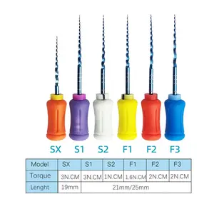 Dental Endodontics NiTi Hand Use Super Rotary File Heat Activated SX-F3 21/25mm Dentistry Root Canal File Dentist Tool