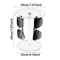 Support de présentation rotatif à 360 degrés pour lunettes de soleil en acrylique détachable, personnalisé, écologique et portable