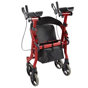 Andador plegable ligero con bolsa de compras Rollator ajustable en altura para <span class=keywords><strong>pacientes</strong></span> geriátricos - Product Image 6