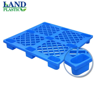 Palettes en plastique empilables HDPE de qualité alimentaire, robustes, pour le transport de marchandises lourdes, liquidation de palettes, utilisées pour l'emballage logistique.
