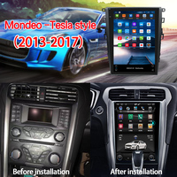 Reproductor de Audio para Auto con Pantalla Táctil de 12.1 Pulgadas, 1 DIN, Android 12, DSP, GPS, Sistema Estéreo para Mondeo 2013-2017