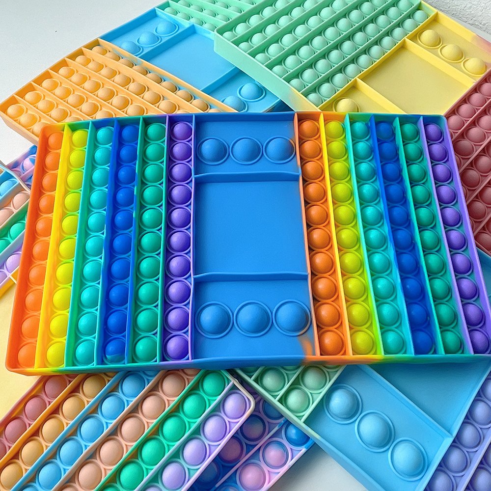 Amazon FBA пользовательские гигантские поппинг игры Джамбо Рождество Push Pop Bubble шахматная доска Непоседа игрушки набор