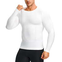 Chemises de compression de haute qualité pour hommes, hauts sculptants à manches longues, sous-vêtements amincissants pour le contrôle du ventre
