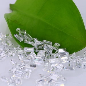 เพชรประดับเครื่องประดับ ขนาดเล็ก 2*3 มม.-4*6 มม. เจียระไนทรง Emerald สี DEF ความสะอาด VS ผลิตด้วยเทคนิค HPHT เพชรหลวมจากห้องปฏิบัติการ - Product Image 1