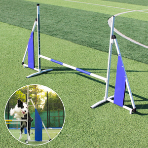 Altura ajustable perro agilidad entrenamiento salto perro deportes al aire libre Juegos carrera de obstáculos - Product Image 1