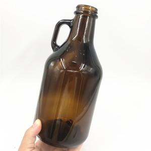Home Brew <span class=keywords><strong>แก้ว</strong></span>เบียร์สีเหลืองอำพัน,<span class=keywords><strong>เหยือก</strong></span>น้ำสำหรับทำเบียร์ขนาด1000มล. ความจุ32ออนซ์พร้อม<span class=keywords><strong>ฝา</strong></span>โลหะสีดำ - Product Image 3