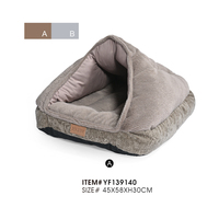 Gemütliches Chenille-Plüsch Hundebett Weich Warm Umweltfreundlich Einfarbig Modern Klassisch Kartonverpackung für den Innenbereich