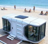Capsule spatiale habitable en acier, alimentée à l'énergie solaire, étanche, pour hôtel boutique, gîte, mini-maison – Vente en gros directe usine