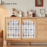 FANCYFIX Fabrik-Lieferung Starburst Statische PVC-Fensterfolie UV-Schutz Wiederverwendbar Dekorativ für Büro Wohnzimmer Küche