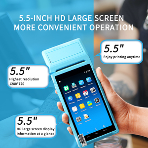 Terminal POS Android Portátil, Impresora Térmica de Recibos de 58 mm, Dispositivos Portátiles con Cámara, NFC, POS Móvil, E-bolate, <span class=keywords><strong>Loyverse</strong></span> - Product Image 2