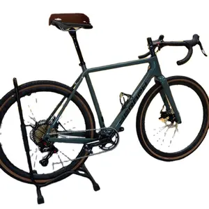 Buena de marco de aluminio de 11kg bicicleta de carretera 16 adultos "de fibra de carbono de freno de disco competitivo grava bicicleta 11 velocidad 700c de bicicleta de montaña
