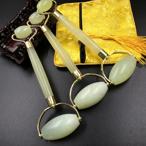 Rullo per <span class=keywords><strong>Viso</strong></span> e Corpo in Quarzo Rosa e <span class=keywords><strong>Giada</strong></span> Naturale OEM/ODM, Massaggiatore Facciale con Funzione Musicale Silenziosa Anti-Età - Product Image 6