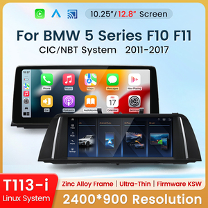 HFmidia 2026 New Linux <b>System</b> 10.25 12.8inch Thin screen For BMW 5 Series F10 F11 CIC NBT <b>Wireless</b> CarPlay Auto Car Video Player - Product Image 2