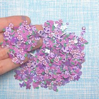 500g polymère chaud argile douce tranches raisin coquillages fleurs Kiwi argile Fruits arrose Nail Art Klei boue particules Slime garnitures