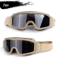 MIL-PRF-32432A filtre respirant Anti buée réglable TPU Sports de plein air chasse lunettes de tir CS jeu lunettes tactiques