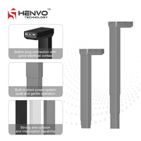 Colonne de levage électrique ergonomique modulaire en acier LC0004 pour bureau debout et support TV, avec fonction de télécommande, pour bureau et maison contemporains