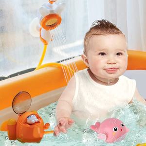 Jouet de <span class=keywords><strong>bain</strong></span> pompe à eau DWI pour tout-petits, <span class=keywords><strong>jeu</strong></span> d'eau pour baignoire, jouets de douche mignons, arroseur d'eau, douche à main pour bébé, jouets pour enfants - Product Image 1